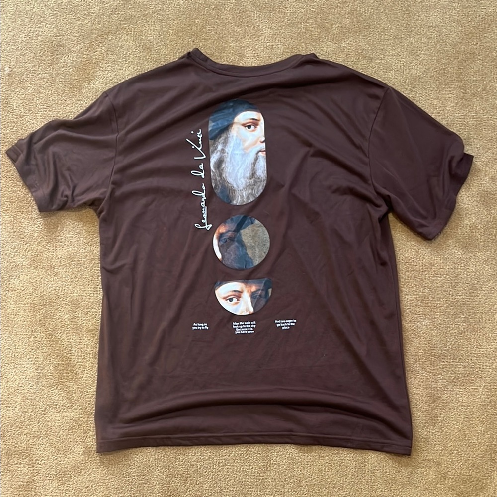 Brown Graphic Men's Shirt